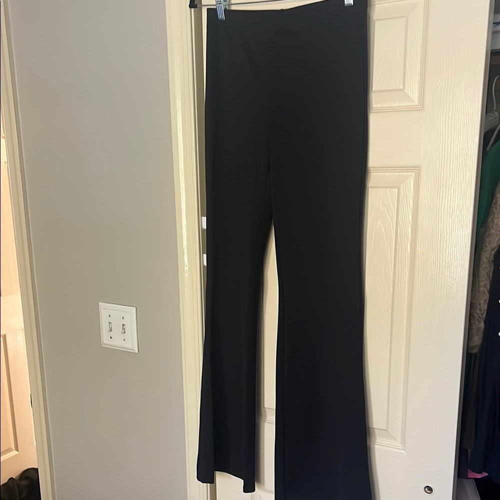 Good American Sleek Black Flare Pants